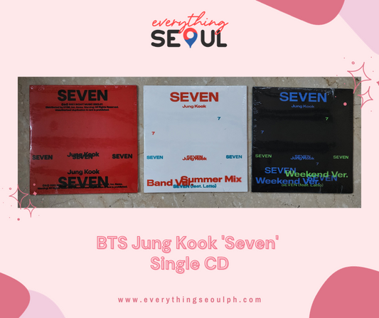 BTS Jung Kook 'Seven' Single CD