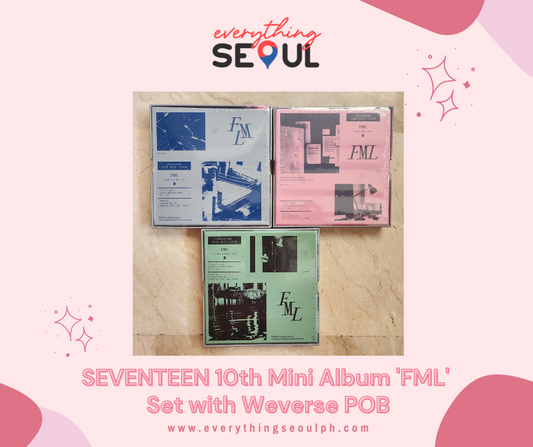 SEVENTEEN 10th Mini Album 'FML' Set with Weverse POB