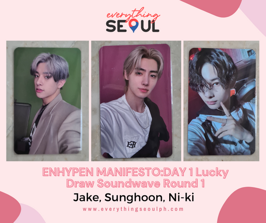 ENHYPEN MANIFESTO:DAY 1 Lucky Draw Soundwave Round 1