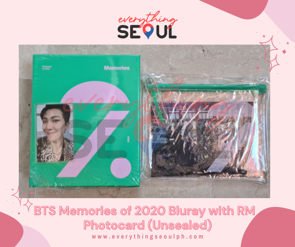BTS Memories of 2020 Bluray with RM Photocard (Unsealed)