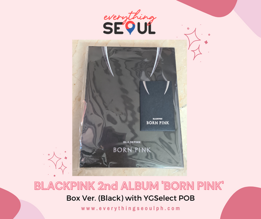 BLACKPINK 2nd ALBUM 'BORN PINK' Box Ver. (Black) with YGSelect POB