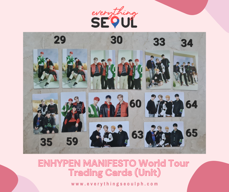 ENHYPEN MANIFESTO World Tour Trading Cards