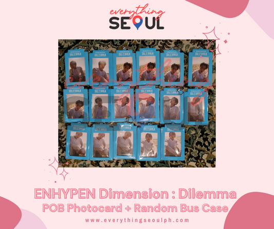 ENHYPEN Dimension : Dilemma Weverse POB Photocard + Random Bus Case