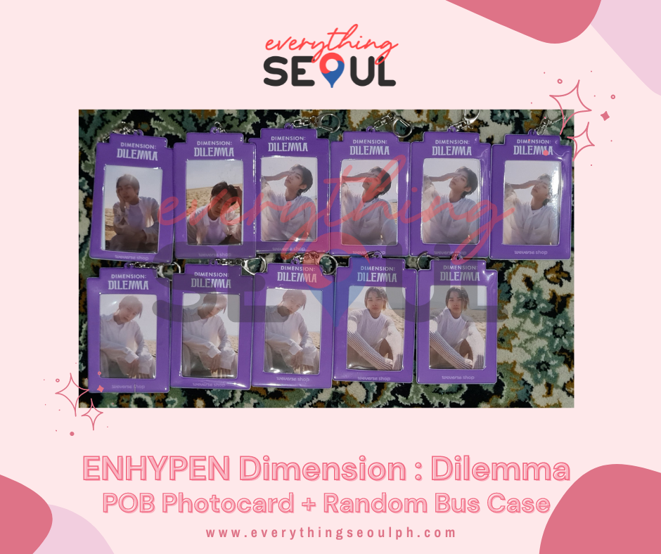 ENHYPEN Dimension : Dilemma Weverse POB Photocard + Random Bus Case