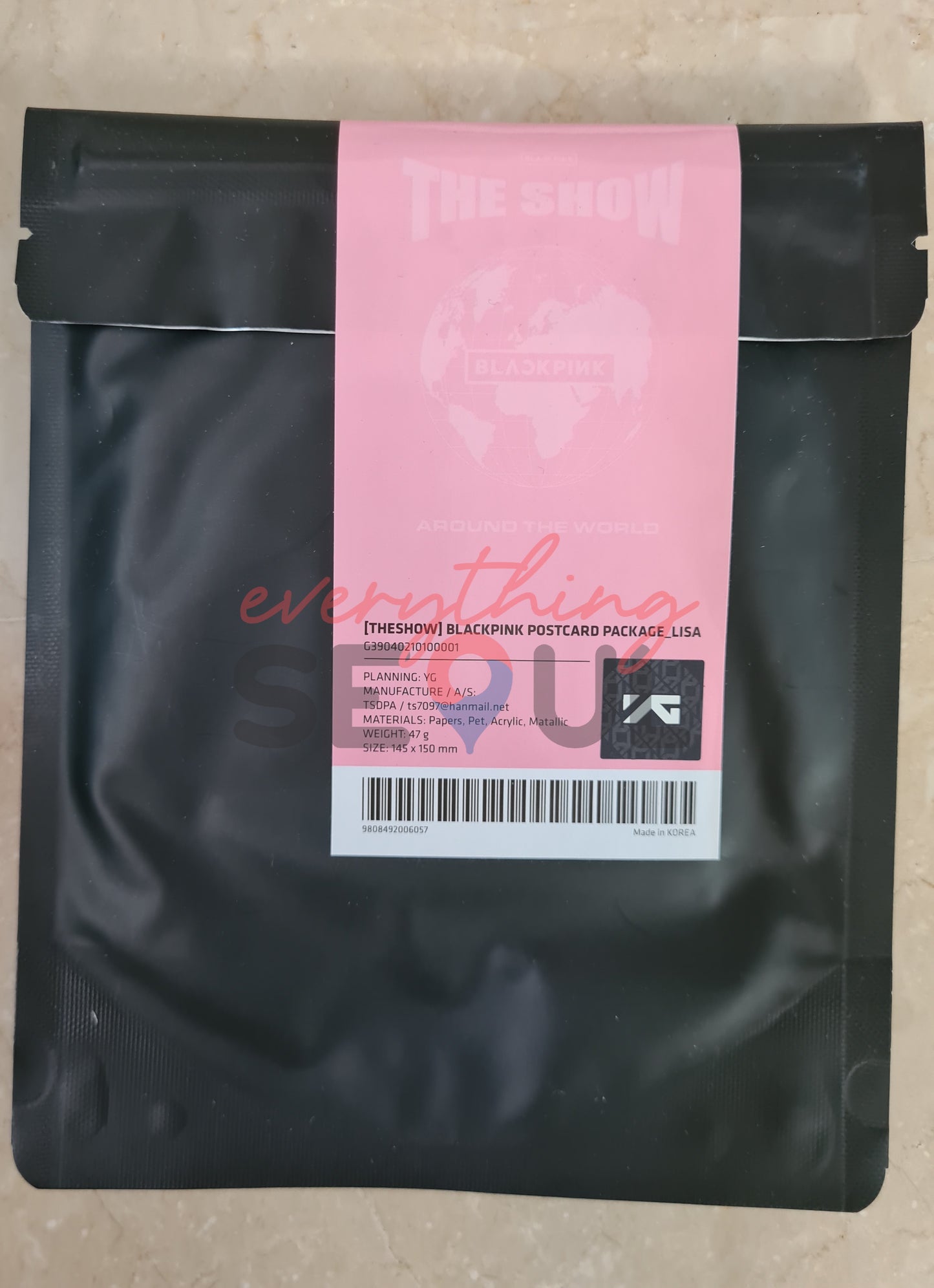 BLACKPINK The Show Postcard Package