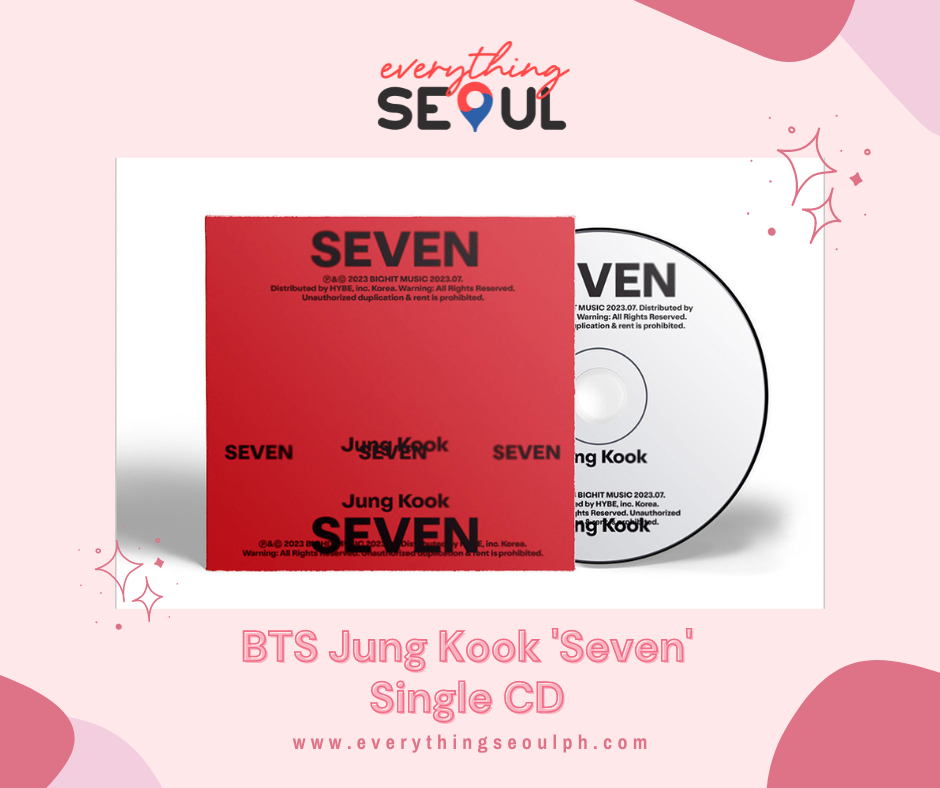 BTS Jung Kook 'Seven' Single CD – Everything Seoul PH